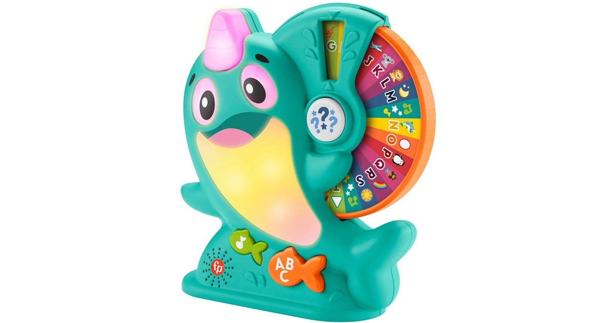 Fisher-Price BlinkiLinkis Glücksrad Narwal, Spielfigur(mehrfarbig)