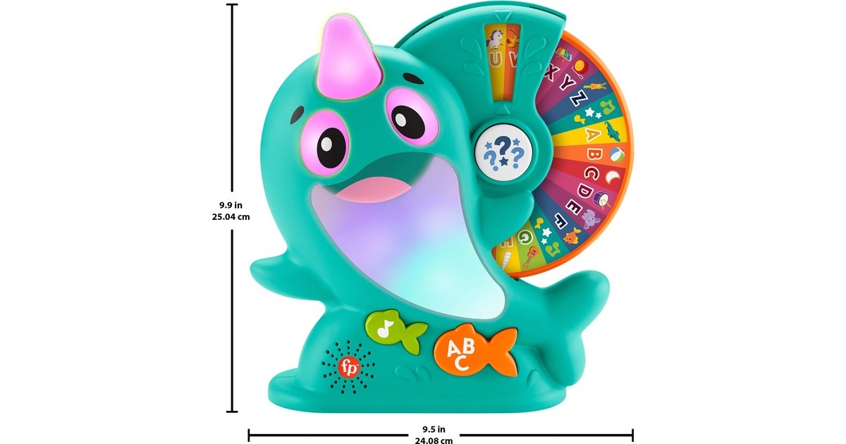 Fisher-Price BlinkiLinkis Glücksrad Narwal, Spielfigur(mehrfarbig)