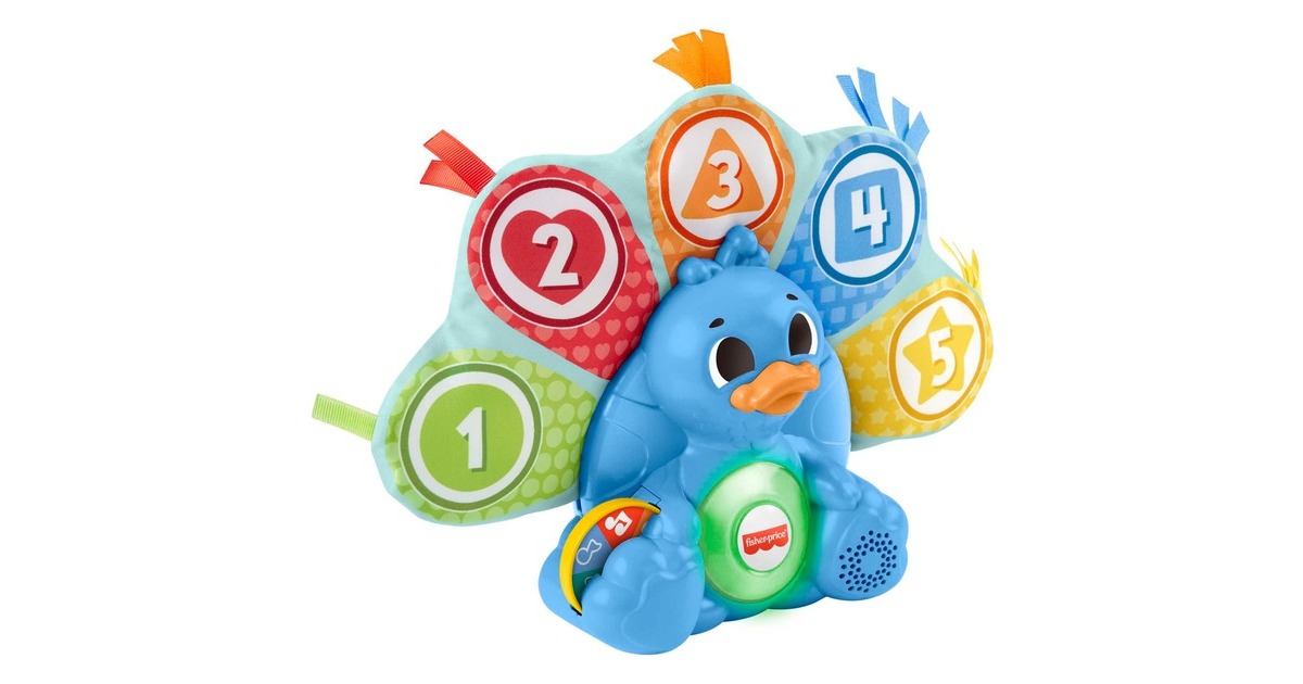 Fisher-Price BlinkiLinkis Zahlen & Farben Pfau, Geschicklichkeitsspiel
