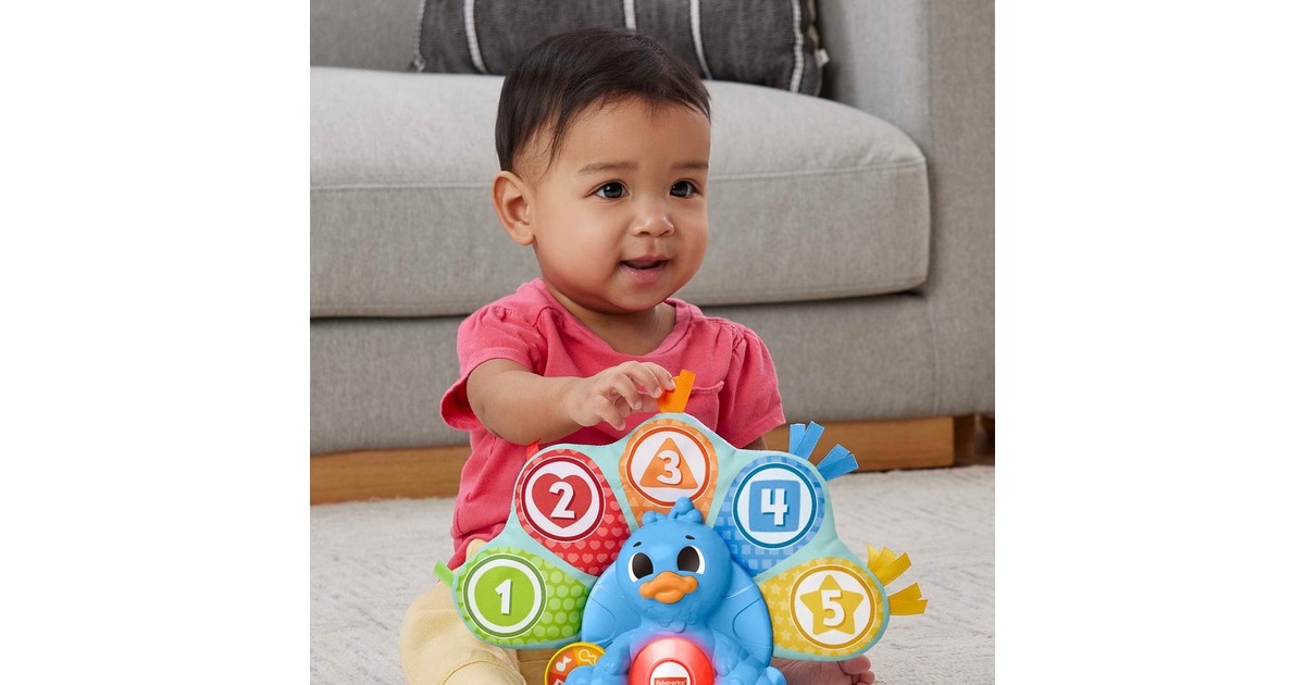Fisher-Price BlinkiLinkis Zahlen & Farben Pfau, Geschicklichkeitsspiel
