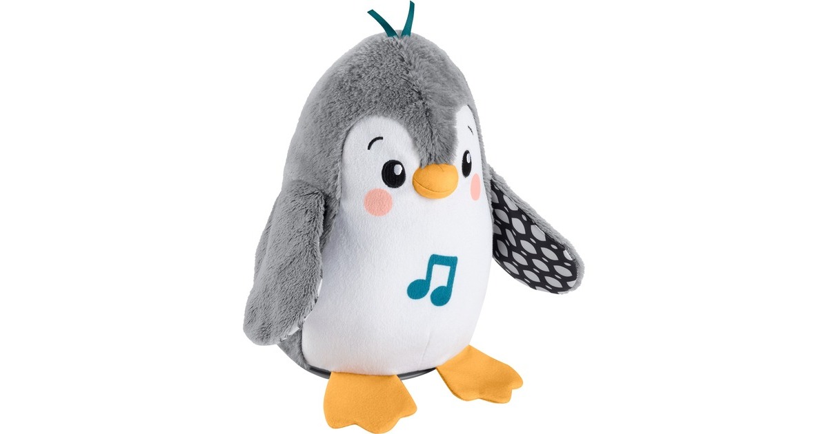 Fisher-Price Flatter & Wackel Pinguin, Kuscheltier(schwarz/weiß)