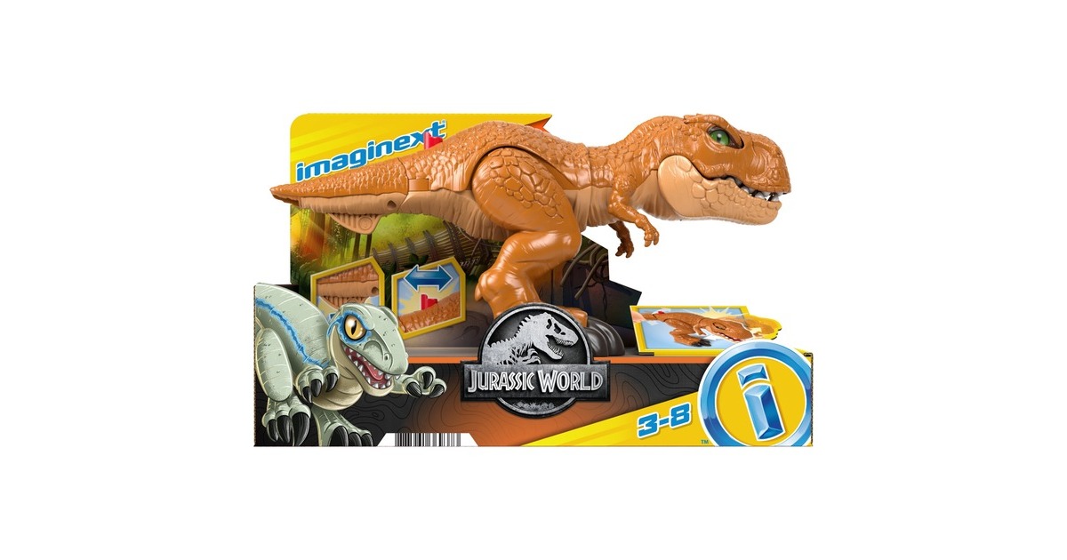 Fisher-Price Imaginext Jurassic World Wütender Action T-Rex, Spielfigur