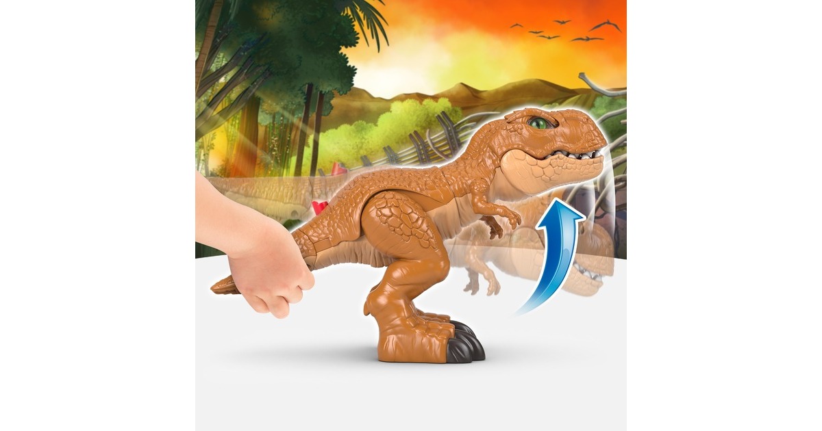 Fisher-Price Imaginext Jurassic World Wütender Action T-Rex, Spielfigur