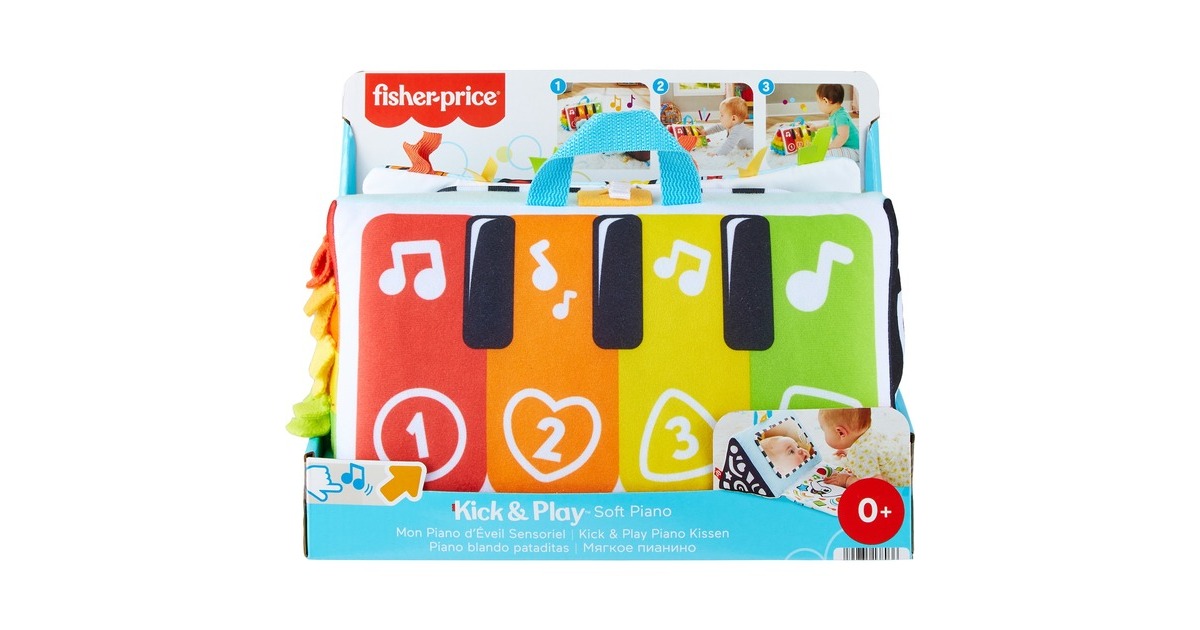 Fisher-Price Kick & Play Piano Kissen, Musikspielzeug(mehrfarbig)
