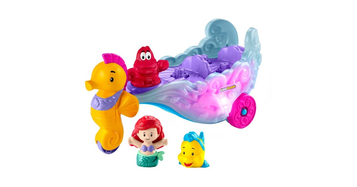 Fisher-Price Little People Disney Prinzessin Ariel Sea Carriage, Spielfigur