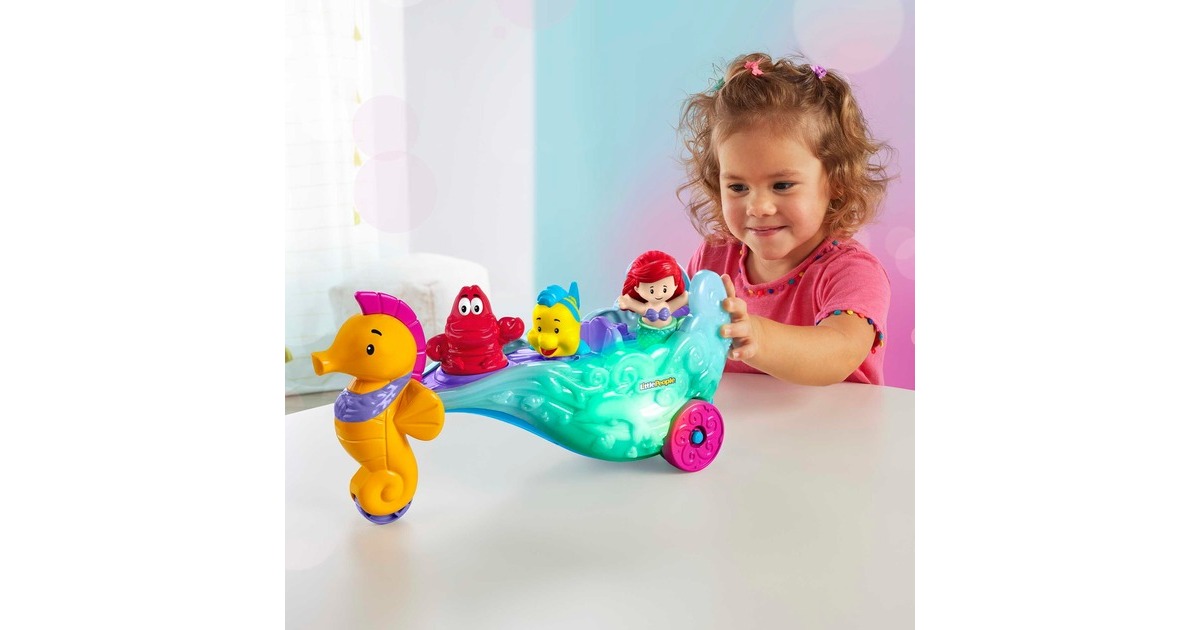 Fisher-Price Little People Disney Prinzessin Ariel Sea Carriage, Spielfigur