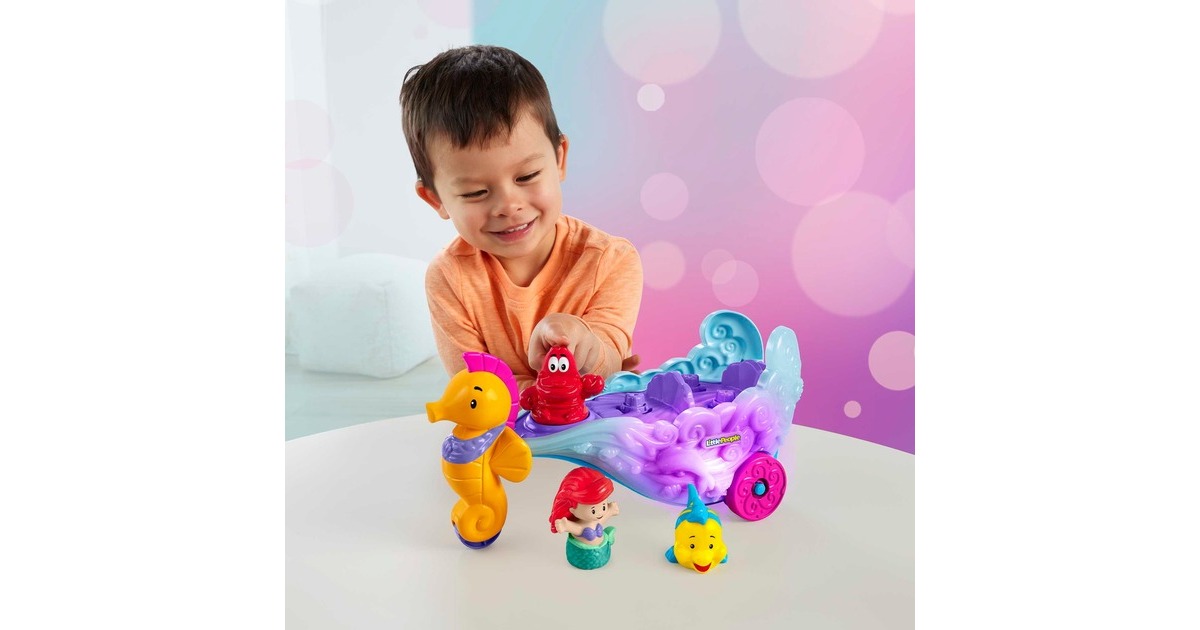 Fisher-Price Little People Disney Prinzessin Ariel Sea Carriage, Spielfigur