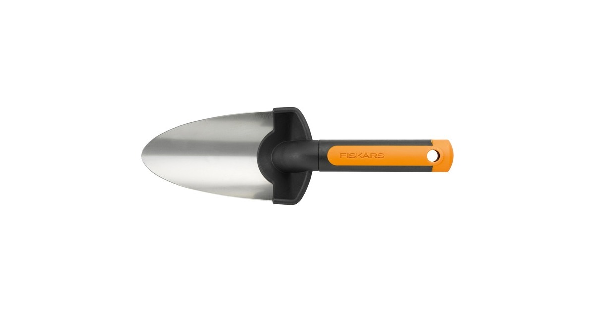 Fiskars Blumenkelle Premium(schwarz/orange, 9cm)