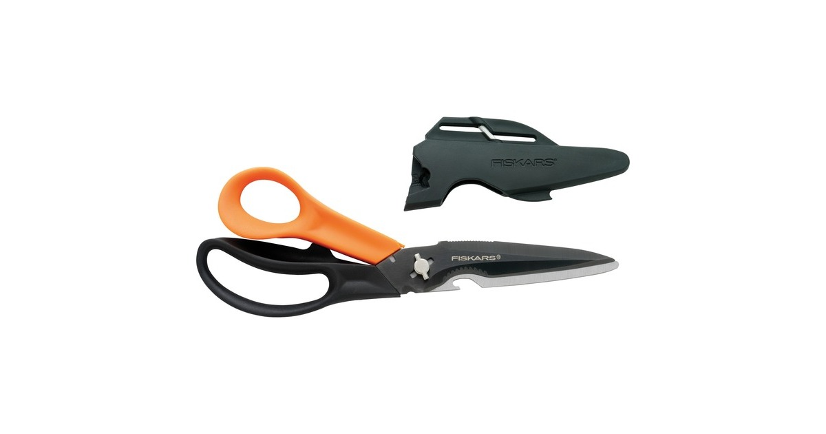 Fiskars Cuts+More Mehrzweckschere(schwarz/orange)