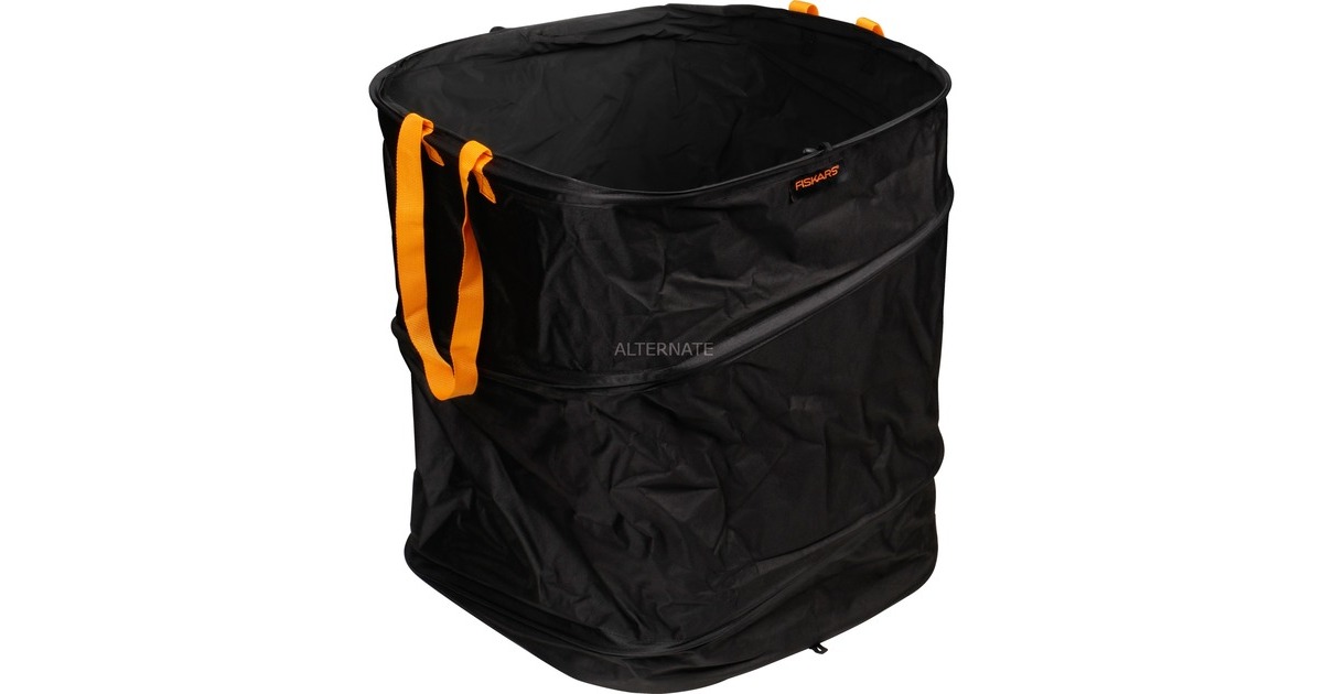 Fiskars Ergo Pop-Up Gartensack(schwarz/orange, 219 Liter)