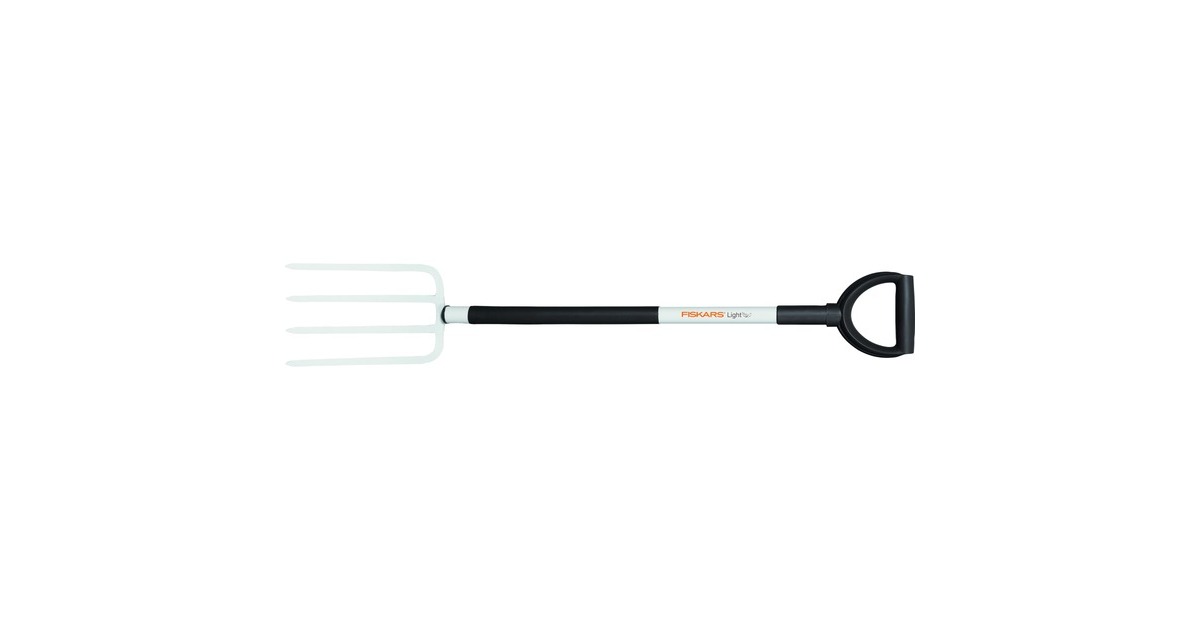Fiskars Light Spatengabel(schwarz/weiß, 18cm)
