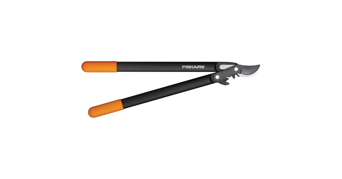 Fiskars PowerGear II Bypass Getriebe-Astschere L76(schwarz/orange)