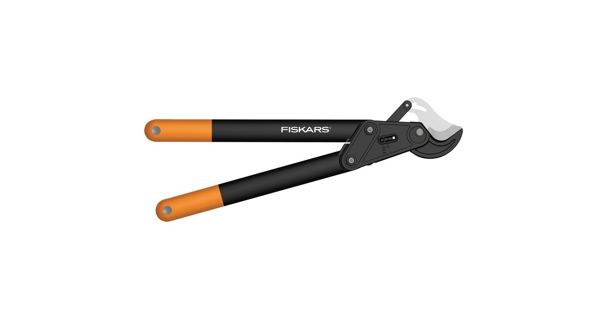 Fiskars PowerStep Astschere, Amboss L85(schwarz/orange)
