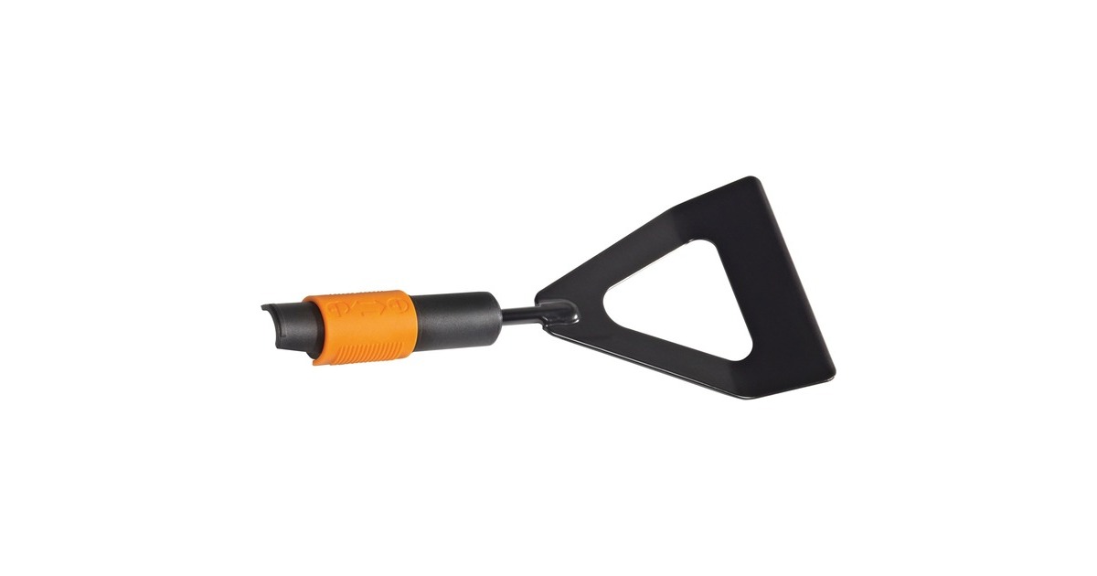 Fiskars QuikFit Jätschuffel (Dutch Hoe), Kultivator(schwarz/orange, 12,5cm)