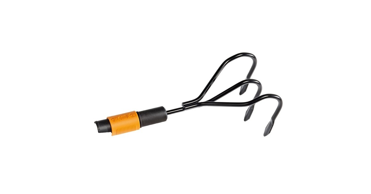 Fiskars QuikFit Krümmer, Hacke(schwarz/orange, 12,5cm)