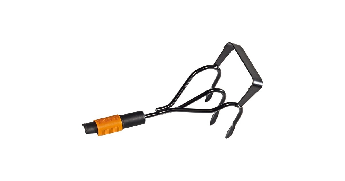 Fiskars QuikFit Krümmerjäter, Hacke(schwarz/orange, 12,5cm)
