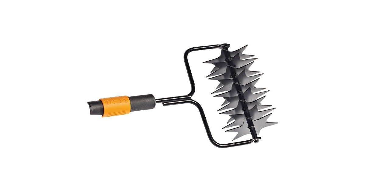 Fiskars QuikFit Sternfräse, Hacke(schwarz/orange, 20,5cm)