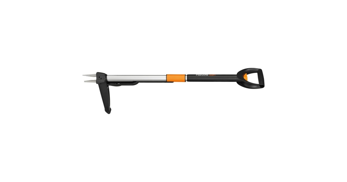 Fiskars SmartFit Teleskop-Unkrautstecher(schwarz/orange)
