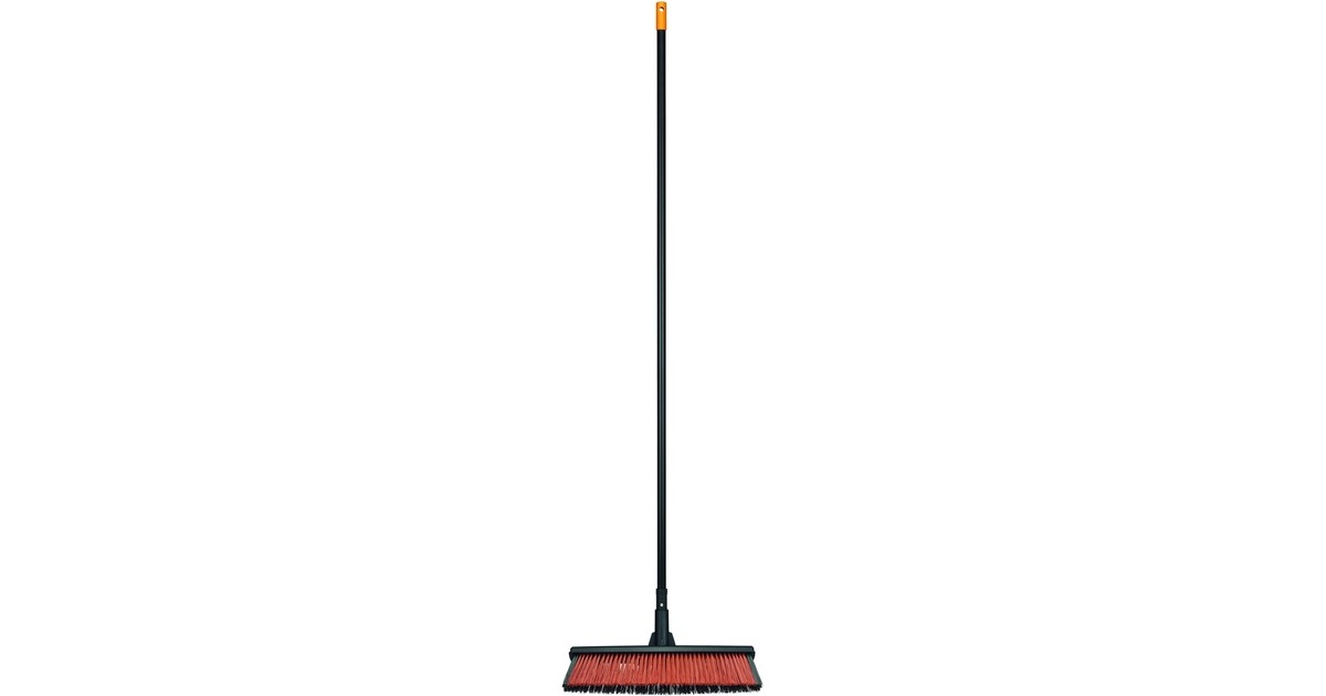 Fiskars Solid Allzweckbesen L(schwarz/orange, 48cm)