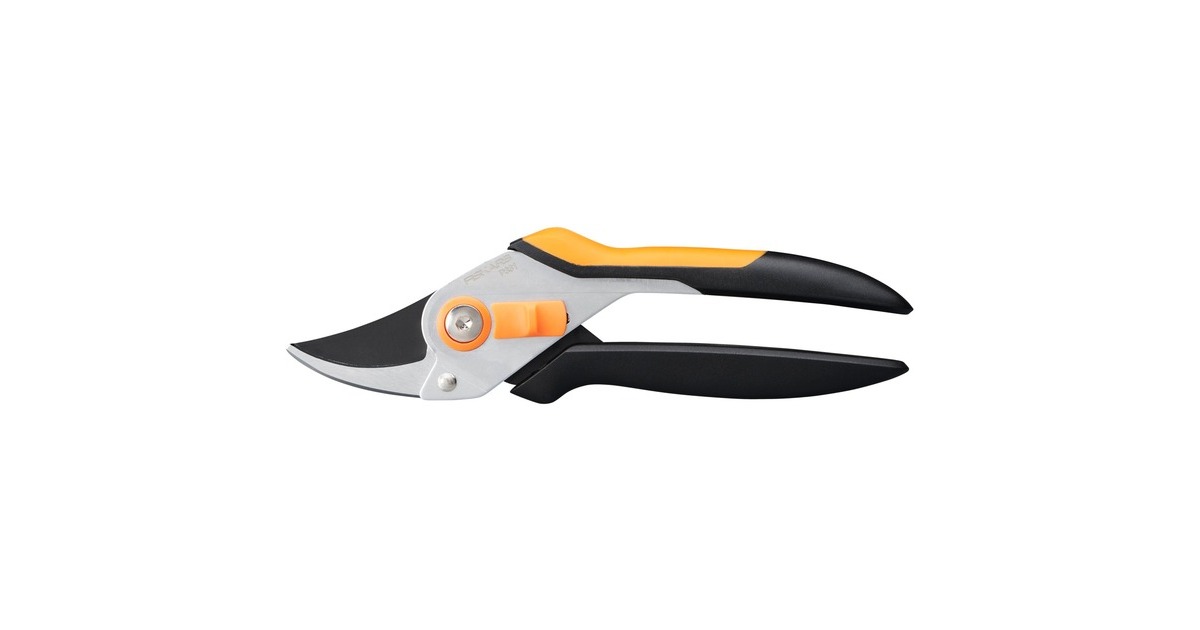 Fiskars Solid Bypass-Gartenschere P331(schwarz/orange)