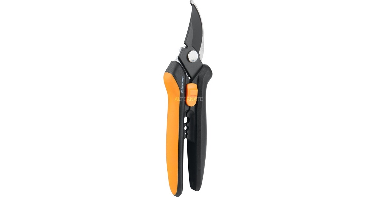 Fiskars Solid Floristenschere SP14, Gartenschere(orange/schwarz)