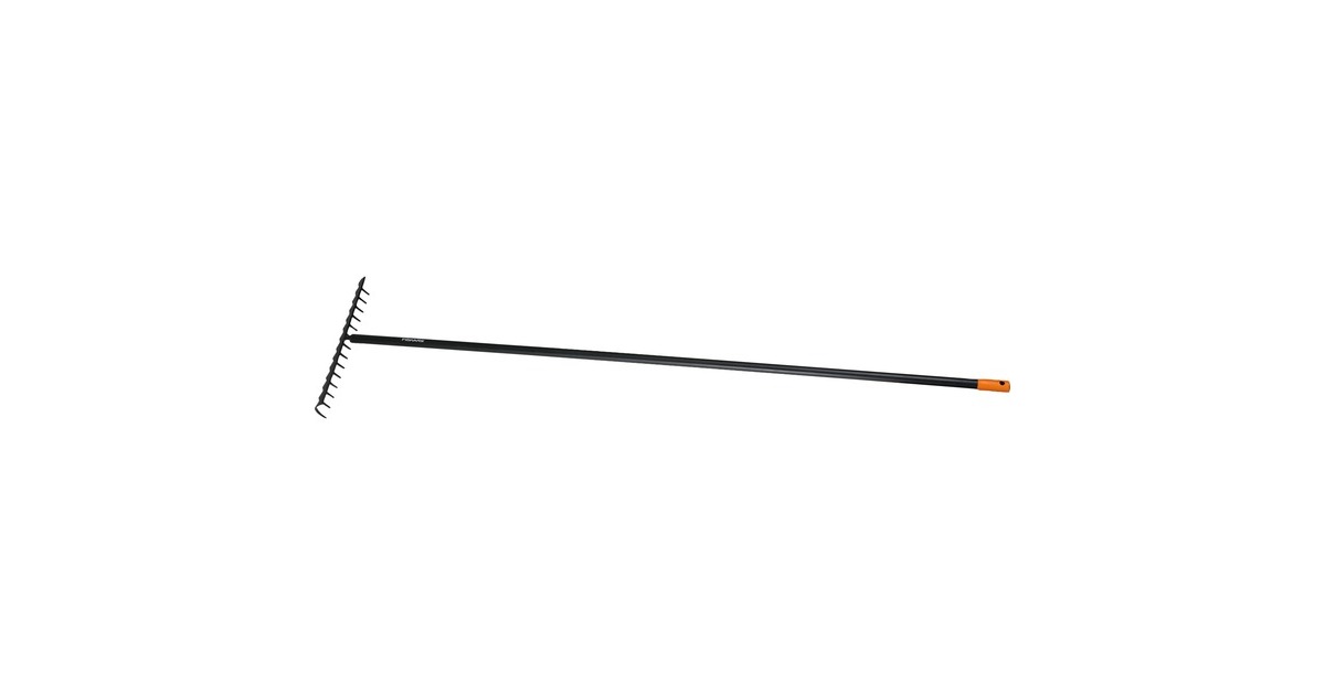 Fiskars Solid Rechen(schwarz/orange, 36cm)