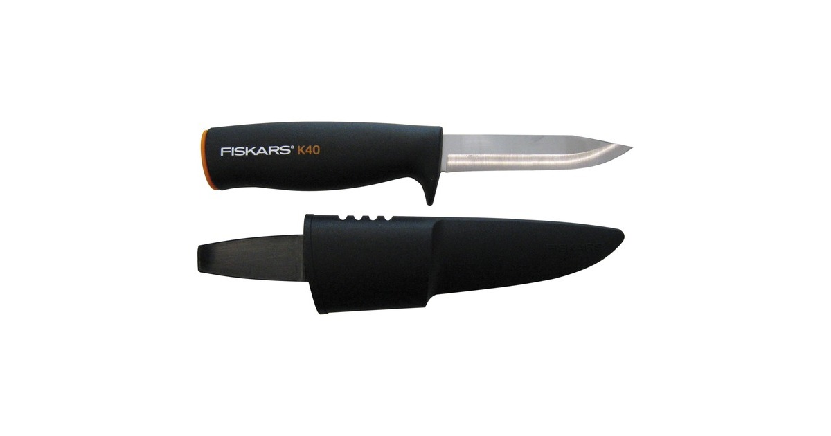 Fiskars Universalmesser K40(schwarz/silber)