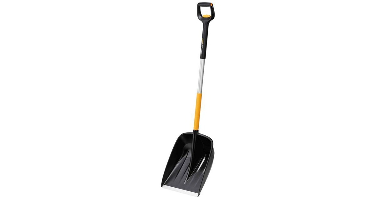 Fiskars X-series Teleskop-Schneeschaufel(schwarz/gelb, 36cm)