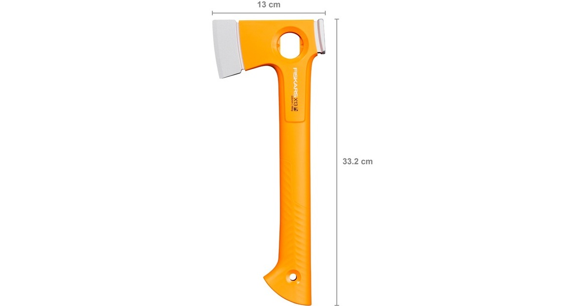 Fiskars X-series X13 Ultraleichte Wander- / Campingaxt, Axt/Beil(orange)