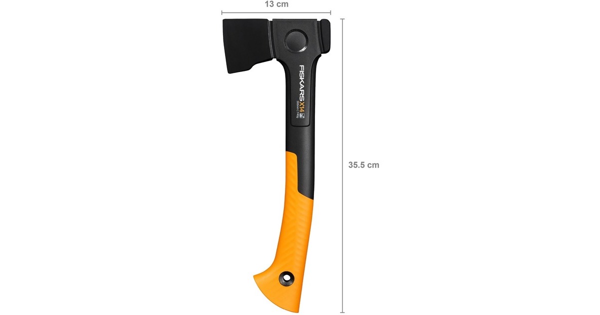 Fiskars X-series X14 Universalaxt mit XS-Klinge, Axt/Beil(schwarz/orange)