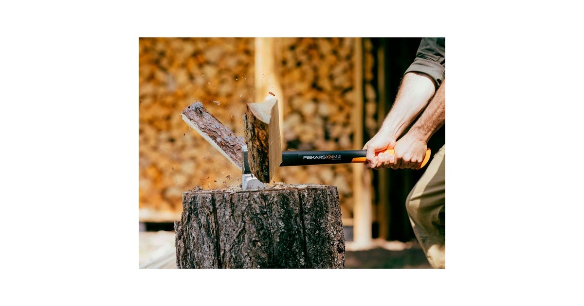 Fiskars X-series X24 Spaltaxt mit M-Klinge, Axt/Beil(schwarz/orange)