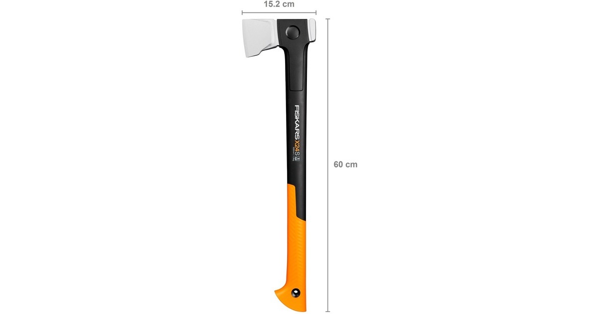 Fiskars X-series X24 Spaltaxt mit S-Klinge, Axt/Beil(schwarz/orange)