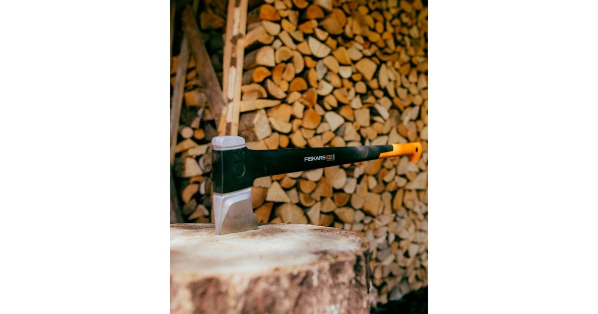 Fiskars X-series X32 Spaltaxt mit L-Klinge, Axt/Beil(schwarz/orange)