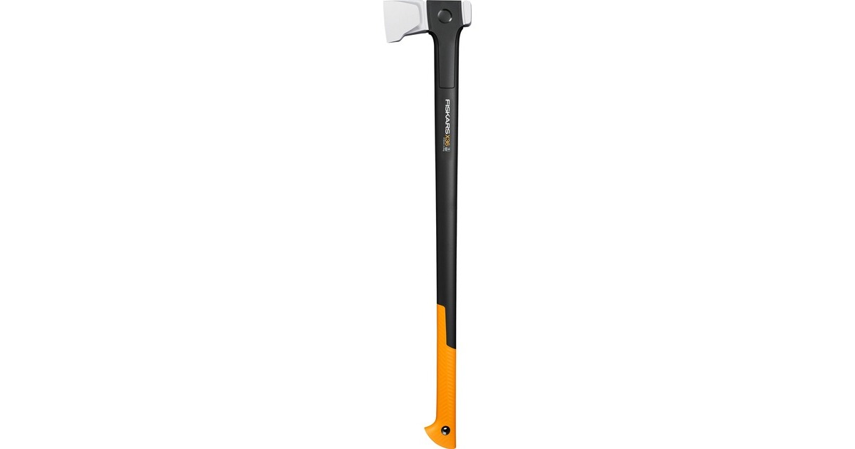 Fiskars X-series X36 Spaltaxt mit L-Klinge, Axt/Beil(schwarz/orange, langer Schaft)