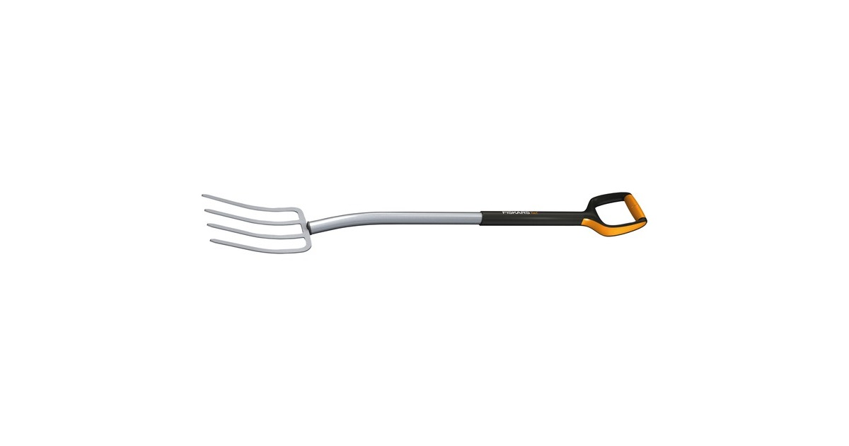 Fiskars Xact Spatengabel L(schwarz/orange)