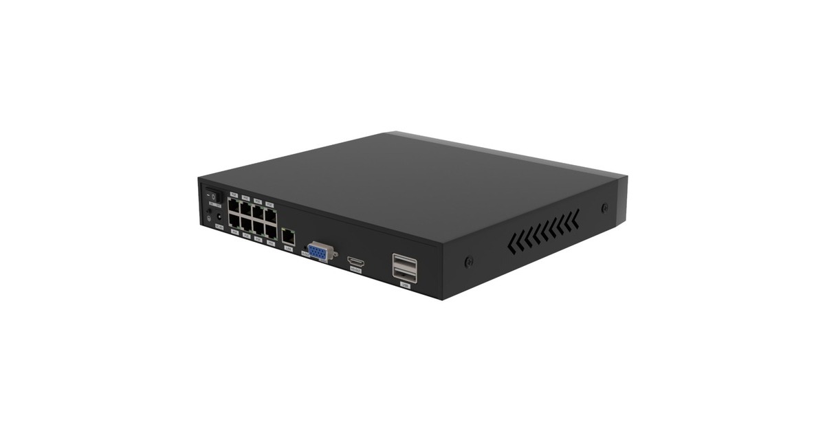 Foscam FNA 108 E B4 2T, Set(schwarz/weiß, FNA108E 8-Kanal NVR, 4x V8EP Kamera)