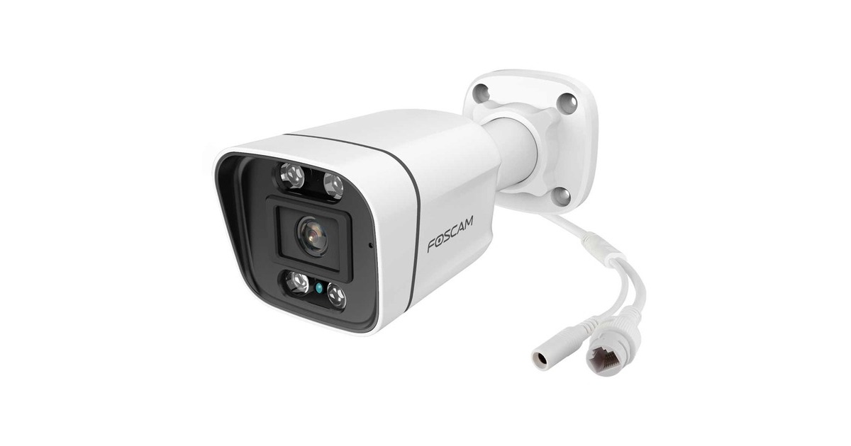 Foscam FNA 108 E B4 2T, Set(schwarz/weiß, FNA108E 8-Kanal NVR, 4x V8EP Kamera)