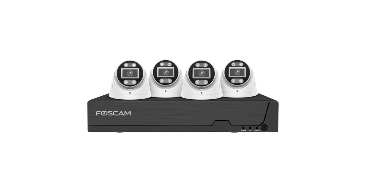 Foscam FN 9108 E T4 2T, Set(schwarz/weiß, FN9108E 8-Kanal NVR, 4x T5EP Kamera) Foscam FN 9108 E T4 2T, Set(schwarz/weiß, FN9108E 8-Kanal NVR, 4x T5EP Kamera)
