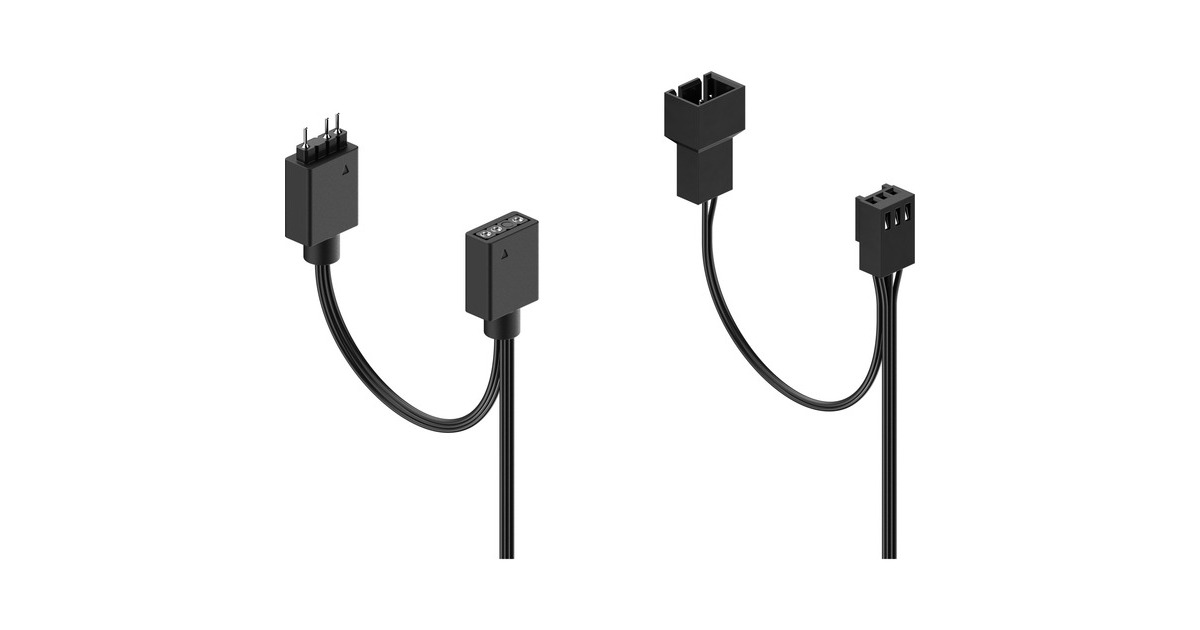 Fractal Design Aspect 12 RGB Black Frame 3er, Gehäuselüfter(schwarz/weiß, 3er Pack)