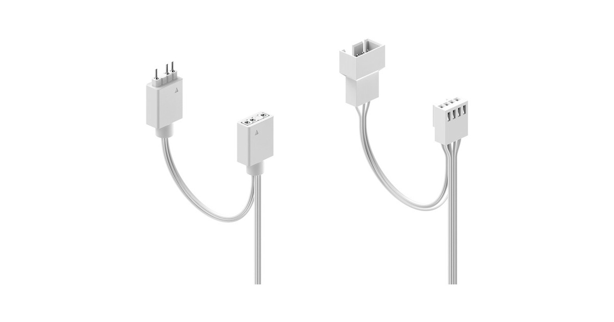 Fractal Design Aspect 12 RGB PWM White Frame, Gehäuselüfter(weiß)