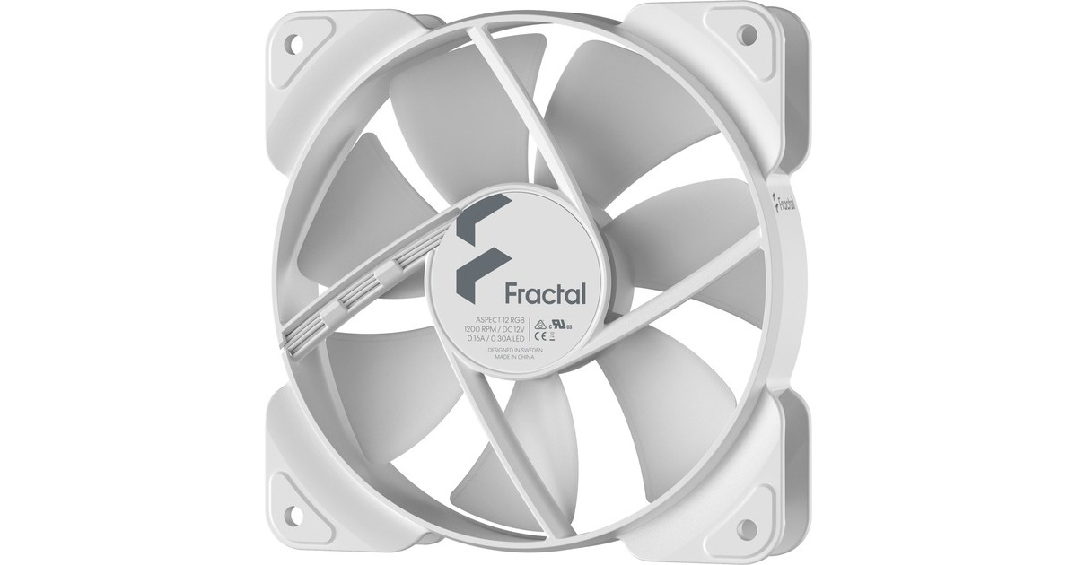 Fractal Design Aspect 12 RGB White Frame, Gehäuselüfter(weiß)