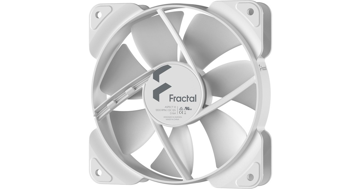 Fractal Design Aspect 12 White, Gehäuselüfter(weiß)