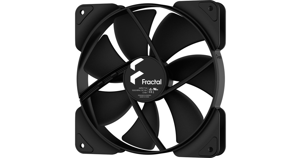 Fractal Design Aspect 14 Black, Gehäuselüfter(schwarz)