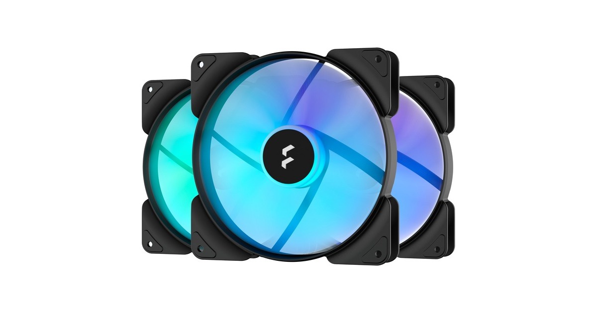 Fractal Design Aspect 14 RGB PWM Black Frame 3er, Gehäuselüfter(schwarz/weiß, 3er Pack)