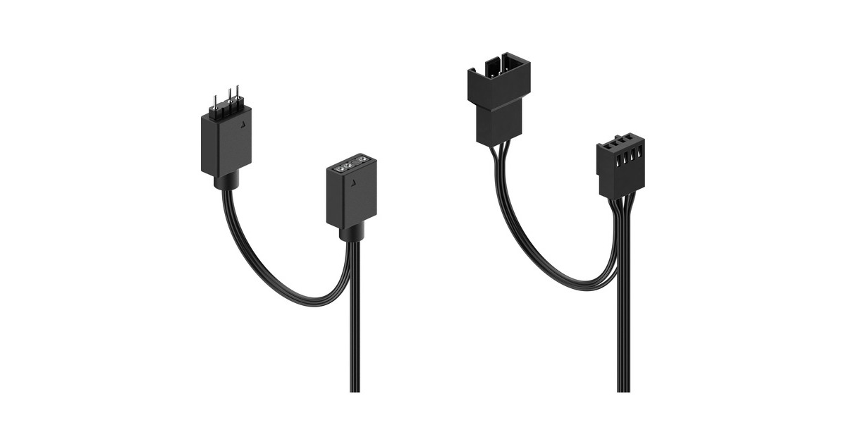 Fractal Design Aspect 14 RGB PWM Black Frame 3er, Gehäuselüfter(schwarz/weiß, 3er Pack)