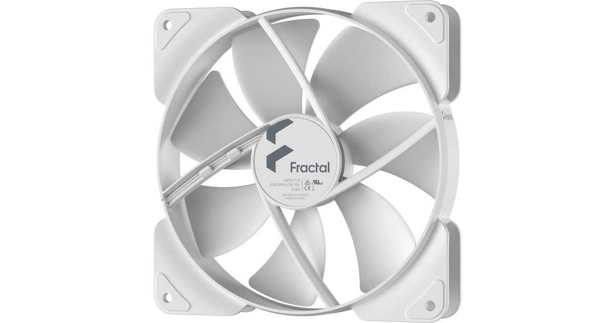 Fractal Design Aspect 14 White, Gehäuselüfter(weiß)