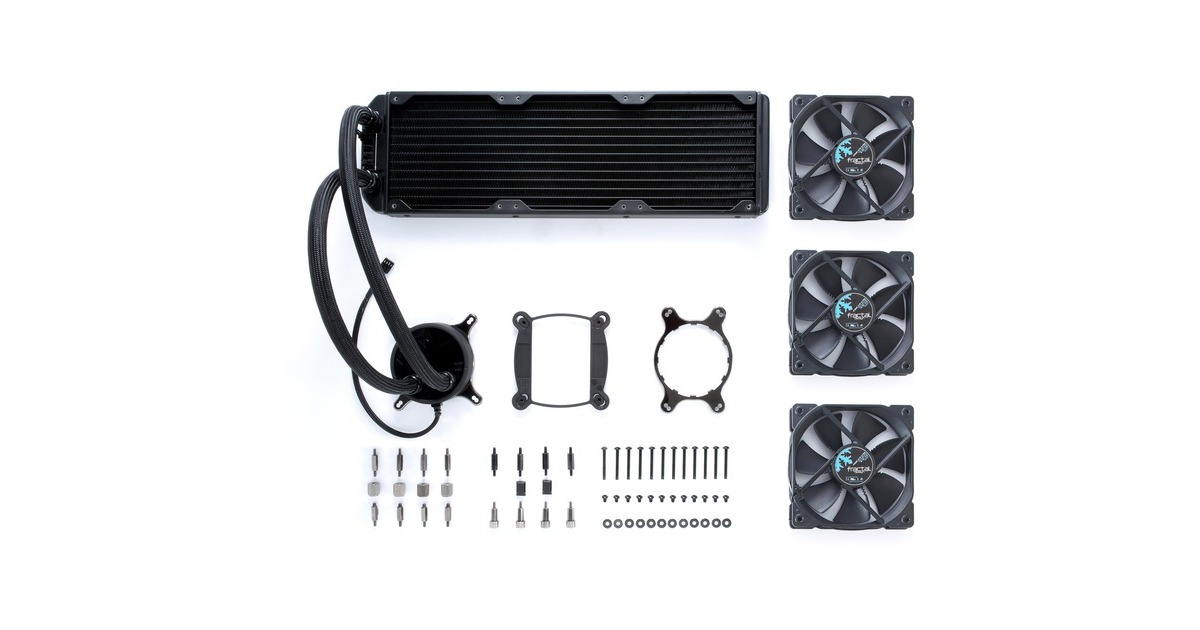 Fractal Design Celsius S36 BO 360mm, Wasserkühlung(schwarz)