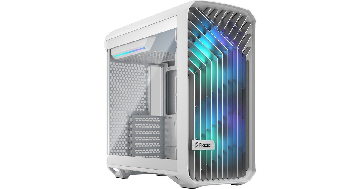 Fractal Design Compact RGB White TG Clear, Tower-Gehäuse(weiß, Tempered Glass) Fractal Design Compact RGB White TG Clear, Tower-Gehäuse(weiß, Tempered Glass)