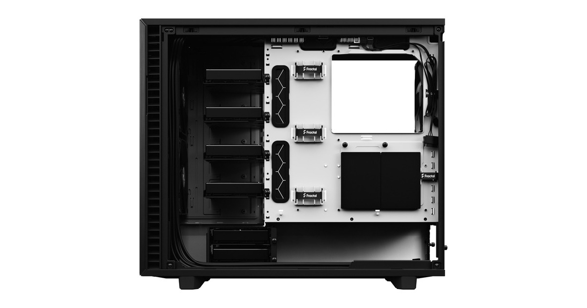 Fractal Design Define 7 Black/White TG Clear Tint, Tower-Gehäuse(schwarz/weiß, Tempered Glass)