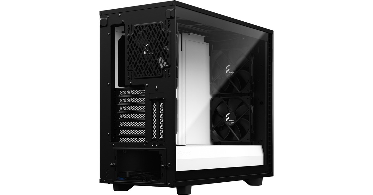 Fractal Design Define 7 Black/White TG Clear Tint, Tower-Gehäuse(schwarz/weiß, Tempered Glass)